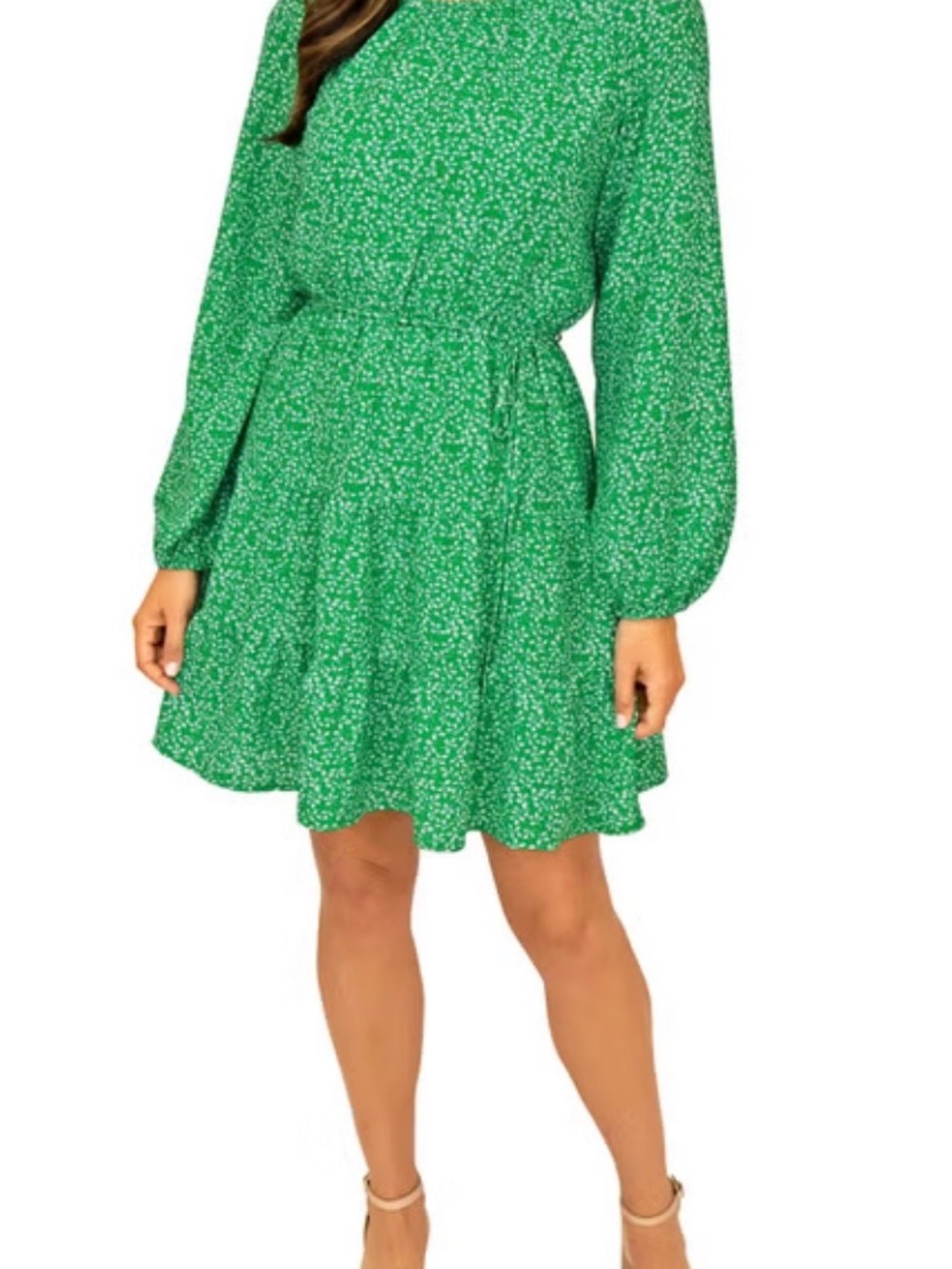 Draper James Women's Long Sleeve Tiered Dress